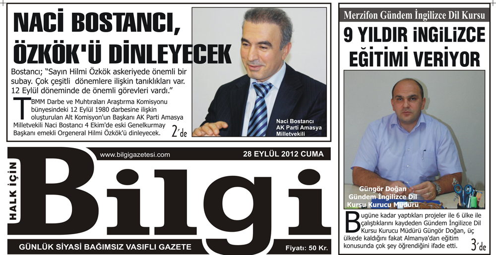 Basýnda Gündem Ýngilizce